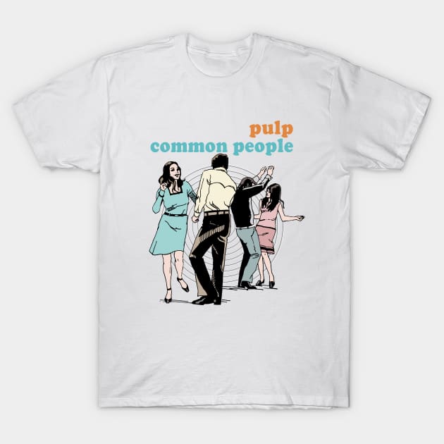 Pulp Common People / Retro 90s Fan Design T-Shirt by CultOfRomance